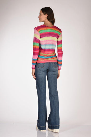 Maglia Stampata Rosa/fucsia Donna - 5