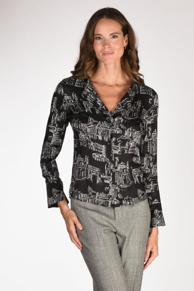 Camicia Nero/bianco Donna