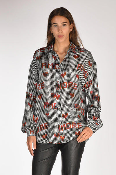 Camicia Nero/rosso Donna