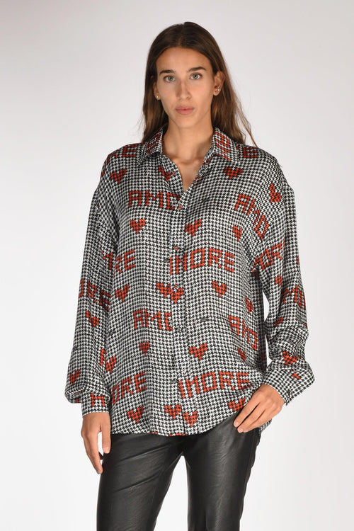 Camicia Nero/rosso Donna