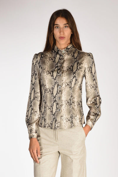 Camicia Stampata Nero/grigio Chiaro Donna