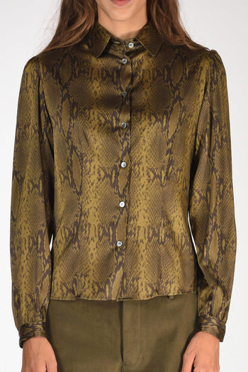 Camicia Stampata Verde/nero Donna - 3