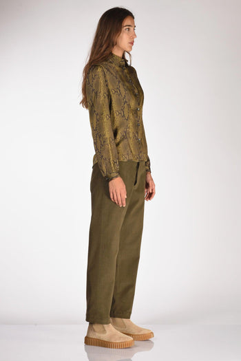 Camicia Stampata Verde/nero Donna - 4