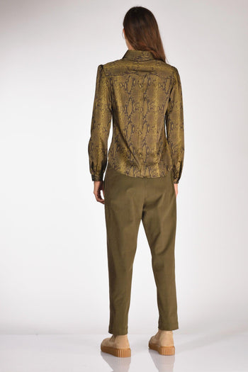 Camicia Stampata Verde/nero Donna - 5