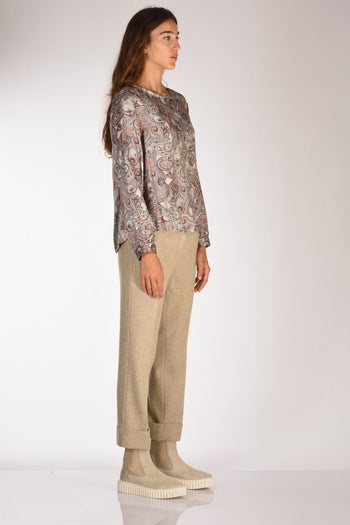 Camicia Stampata Rosa/multicolor Donna - 4