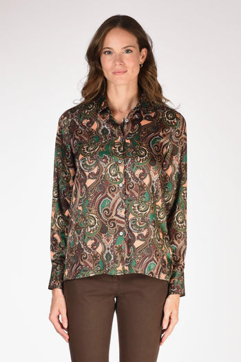 Camicia Stampata Verde/multicolor Donna - 2