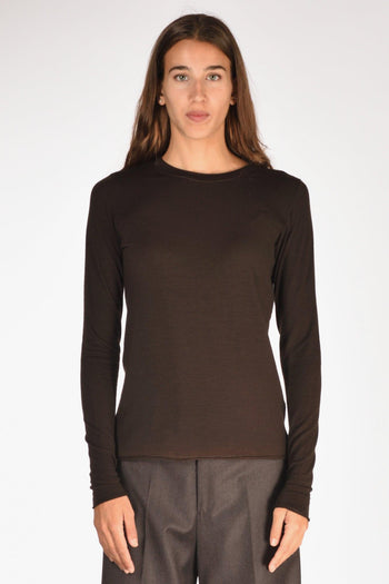 Tshirt Maglia Marrone Donna - 2