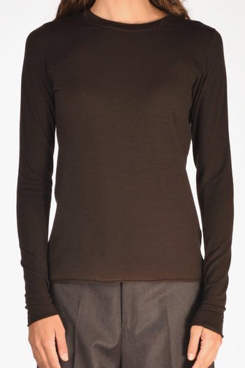 Tshirt Maglia Marrone Donna - 3