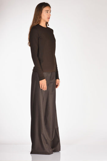 Tshirt Maglia Marrone Donna - 4