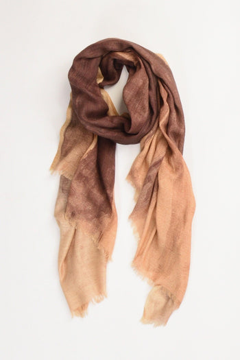 Sciarpa Stampata Marrone Donna - 2