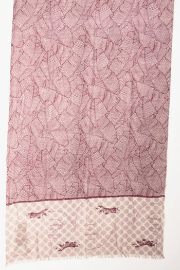 Sciarpa Stampata Rosa/bordeaux Donna - 3