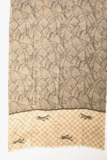 Sciarpa Stampata Beige Donna - 3