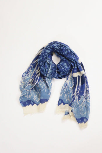 Sciarpa Stampata Azzurro/blu Donna - 2