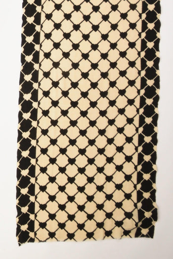 Sciarpa Stampata Nero/bianco Donna - 3