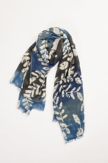 Sciarpa Stampata Blu/bianco Donna - 2