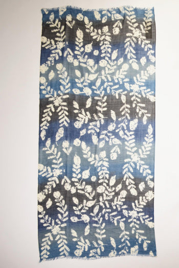 Sciarpa Stampata Blu/bianco Donna - 3