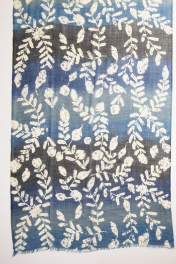 Sciarpa Stampata Blu/bianco Donna - 4