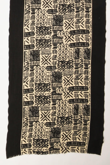 Sciarpa Stampata Nero/bianco Donna - 4