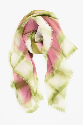 Sciarpa Stampata Viola/verde Donna - 2