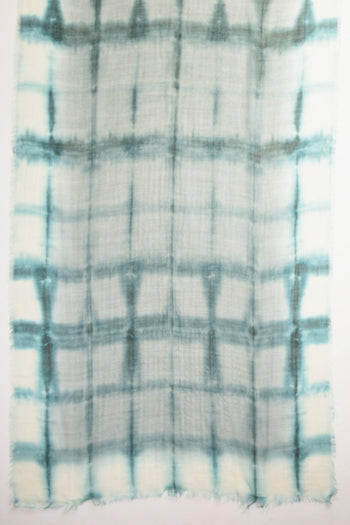 Sciarpa Stampata Azzurro/grigio Donna - 4