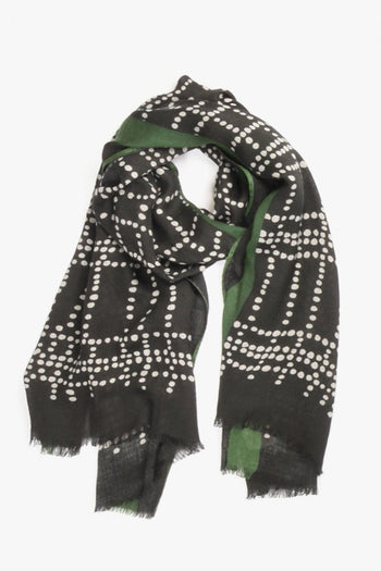 Sciarpa Stampata Nero Donna - 2