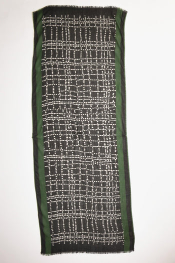 Sciarpa Stampata Nero Donna - 3