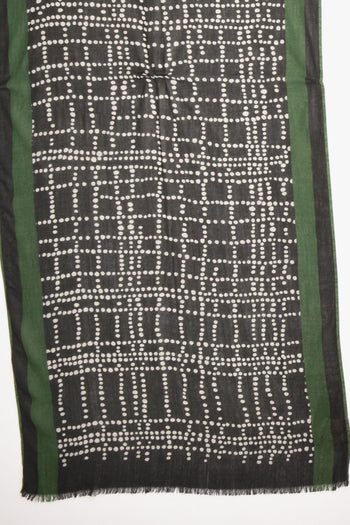 Sciarpa Stampata Nero Donna - 4