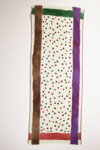 Sciarpa Stampata Bianco/multicolor Donna - 3