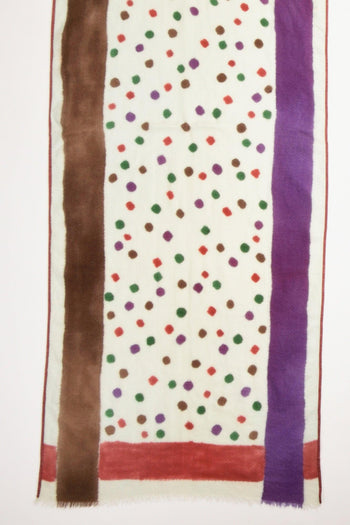 Sciarpa Stampata Bianco/multicolor Donna - 4