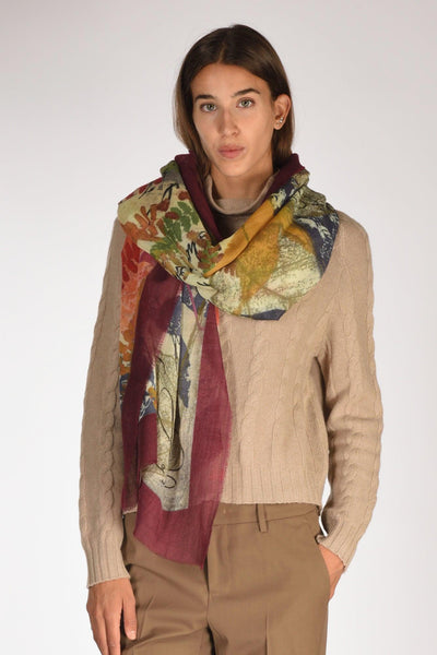 Sciarpa Stampata Multicolor Donna