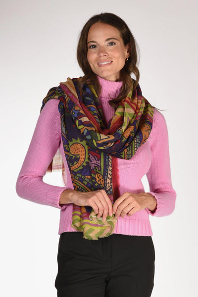 Sciarpa Stampata Multicolor Donna