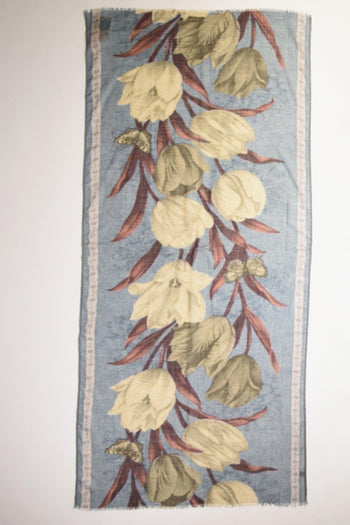 Sciarpa Stampata Azzurro/beige/bordeaux/multicolor Donna - 3