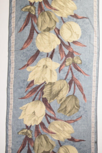 Sciarpa Stampata Azzurro/beige/bordeaux/multicolor Donna - 4