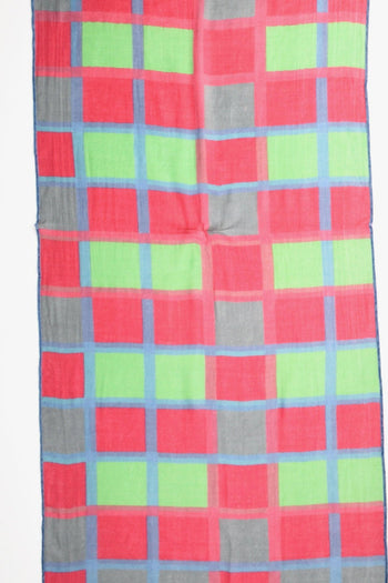 Sciarpa Stampata Fucsia/verde Donna - 3