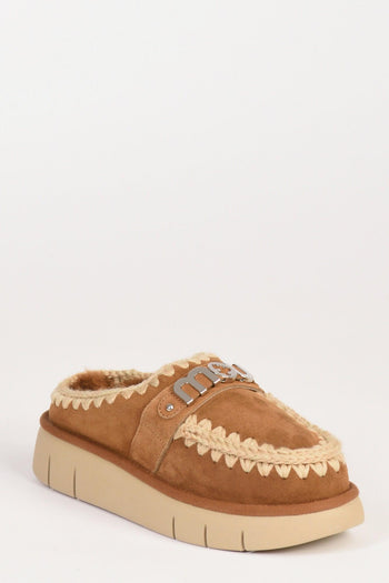 Sabot Beige Cuoio Donna - 3