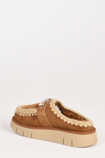 Sabot Beige Cuoio Donna - 4