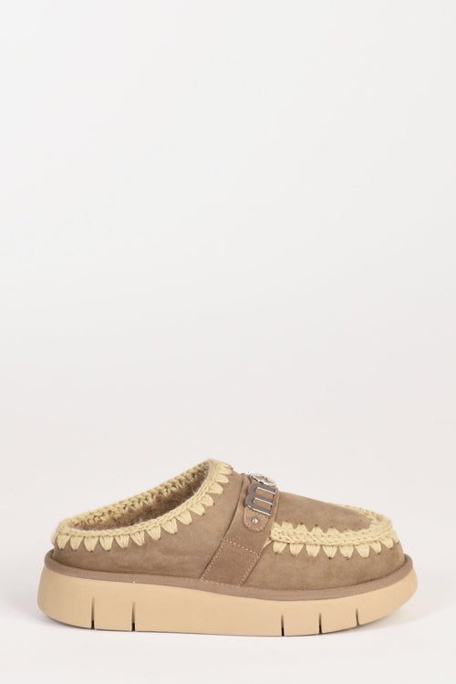 Sabot Beige Grigiato Donna