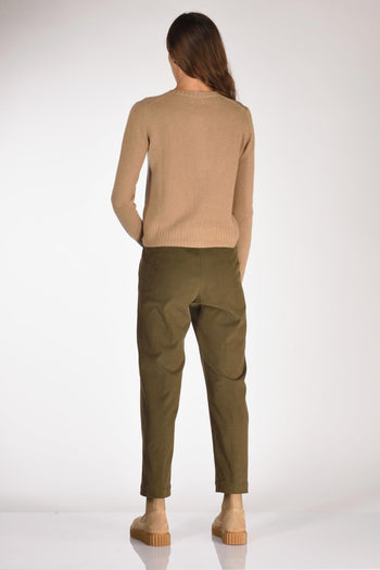 Maglia Cardigan Beige Scuro Donna - 5