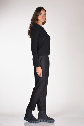 Maglia Cardigan Blu Donna - 4