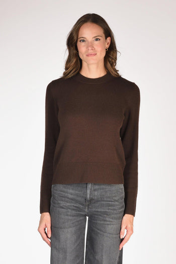 Maglia Girocollo Marrone Donna - 2