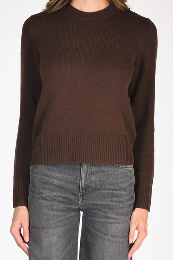 Maglia Girocollo Marrone Donna - 3