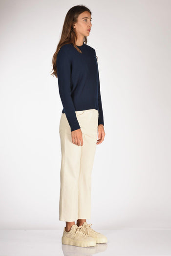 Maglia Girocollo Blu Donna - 4