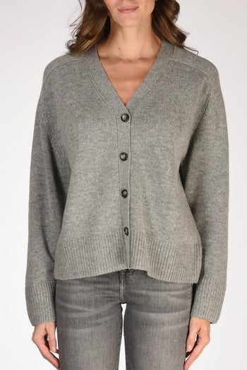 Maglia Cardigan Grigio Donna - 3