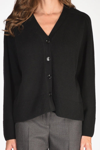 Maglia Cardigan Nero Donna - 3