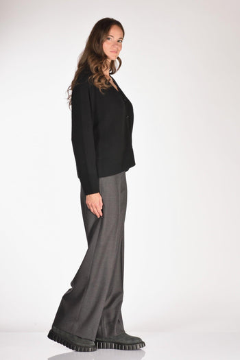 Maglia Cardigan Nero Donna - 4