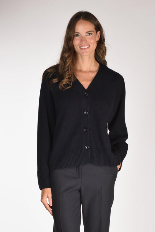 Maglia Cardigan Blu Donna