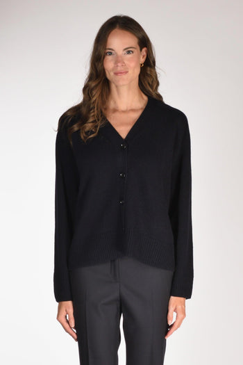 Maglia Cardigan Blu Donna - 2