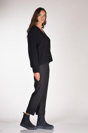 Maglia Cardigan Blu Donna - 4