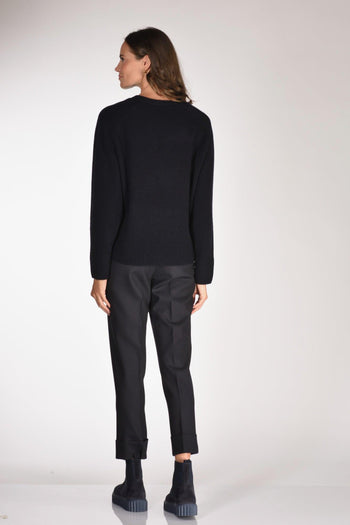 Maglia Cardigan Blu Donna - 5