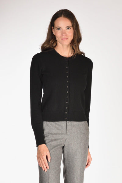 Maglia Cardigan Nero Donna